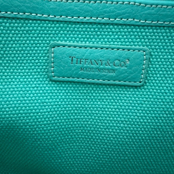 NWOT Tiffany Canvas Tote Bag w/ Leather Trim - Picture 4 of 11
